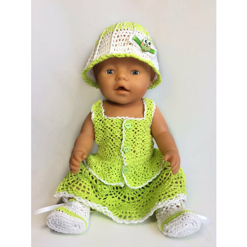 Комплект одежды для кукол «MiniFormy» Салатовый (4 изделия). Рост 42-43 см. (Бэби Бон)