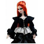 Tonner Mortuary Madness Blouse (Черная блузка на шнуровке для куклы Эванджелин от Тоннер) - изображение