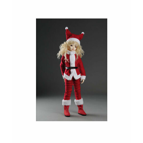 Dollmore Christmas St Boots Red (Рождественские красные сапожки Санта Клауса для кукол Доллмор) рождественские украшения в виде носа светящаяся деревянная кукла кулон в виде санта клауса детский подарок украшение для рождественской