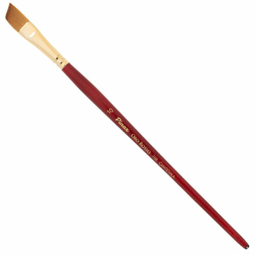 pinax кисть pinax creative синтетика жесткая плоская скошенная 12 длинная ручка sela Pinax Кисть Pinax Oro Rosso, синтетика, плоская, скошенная №10