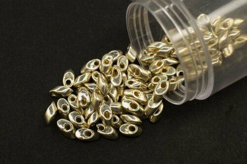 Изображение товара Бисер японский MIYUKI Long Magatama #4201 серебро, Duracoat Galvanized, 10 грамм