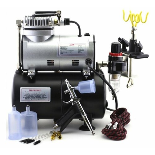 Аэрограф с компрессором Набор Кондитерский Плюс 6 предметов 1203 1156 1401 1623 1303 1621 13390₽
