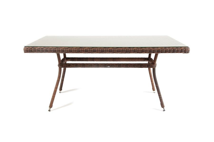 Стол 4SIS "Латте" обеденный стол из искусственного ротанга 140х80см, цвет коричневый арт. YH-T4726G brown - фотография № 6