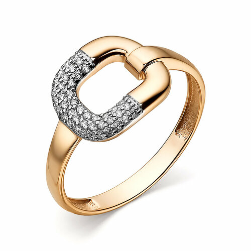 фото Кольцо, золото, 585 проба, фианит, размер 17 юз корона