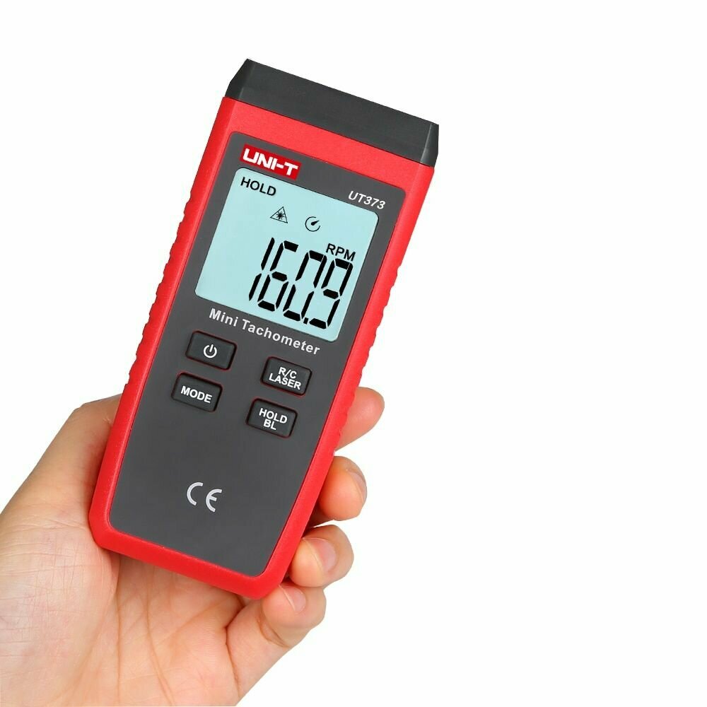 Тахометры Тахометр Uni-T UT373, бесконтактный, 99999об/мин(0.04%)