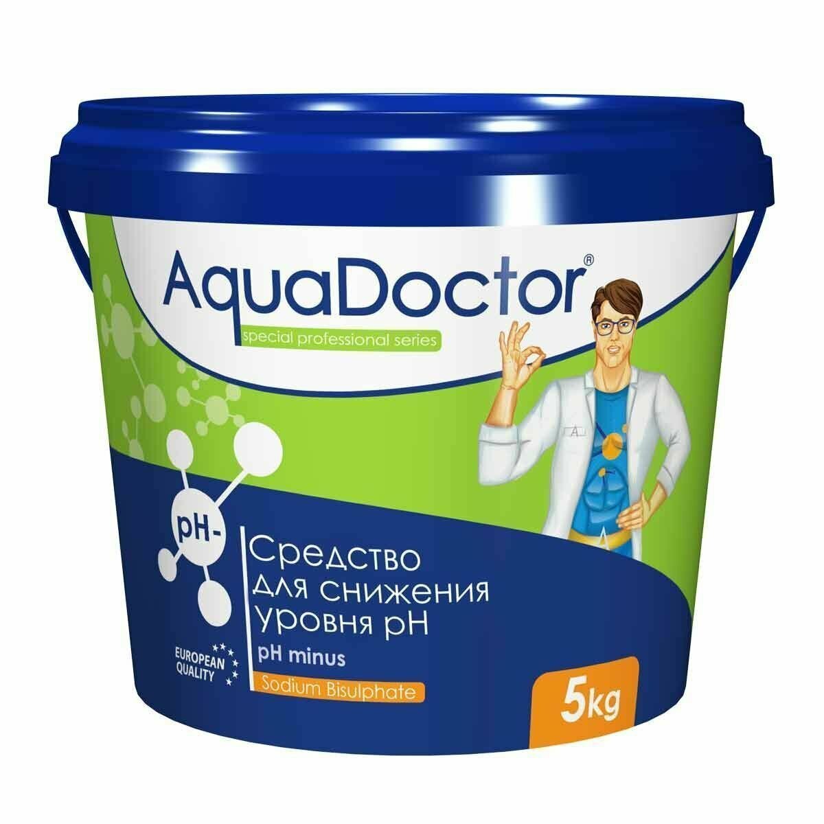 AquaDoctor pH Minus 5 кг, Средство для снижения уровня рН в бассейне
