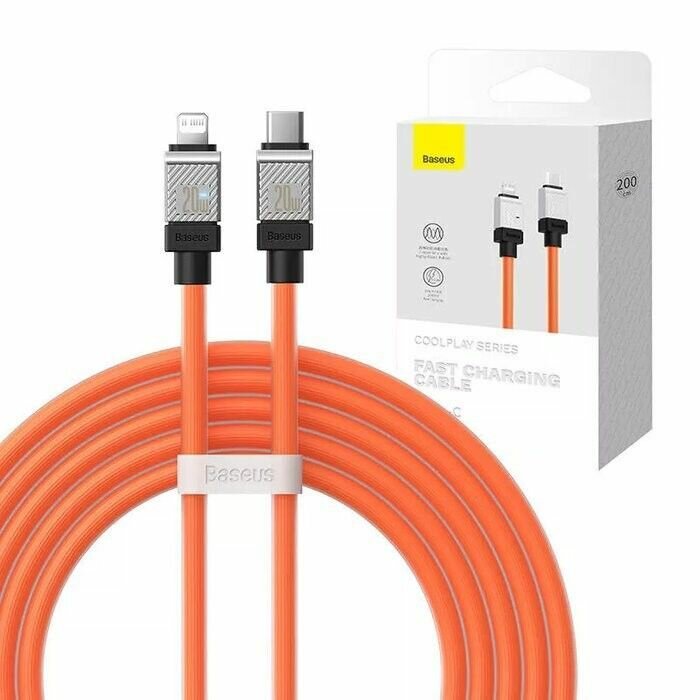 Кабель Baseus Coolplay Series Type-C to iPhone 20W 2m. (CAKW000107) orange