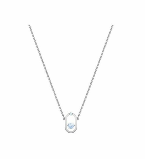 Колье SWAROVSKI, кристаллы Swarovski, длина 38 см, золотой