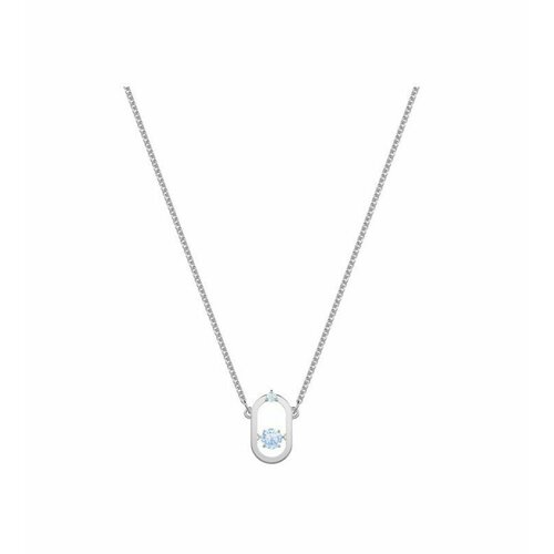 Колье SWAROVSKI кристаллы Swarovski длина 38 см серебристыйсиний 5669₽