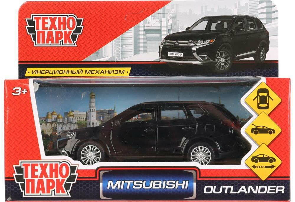 Машина Технопарк металл Mitsubishi Outlander 12см черный 273059
