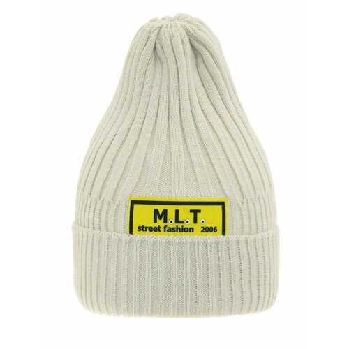 фото Шапка mialt, размер 54-56, бежевый