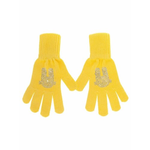 Перчатки mialt демисезонные, размер 6-8 лет, желтый