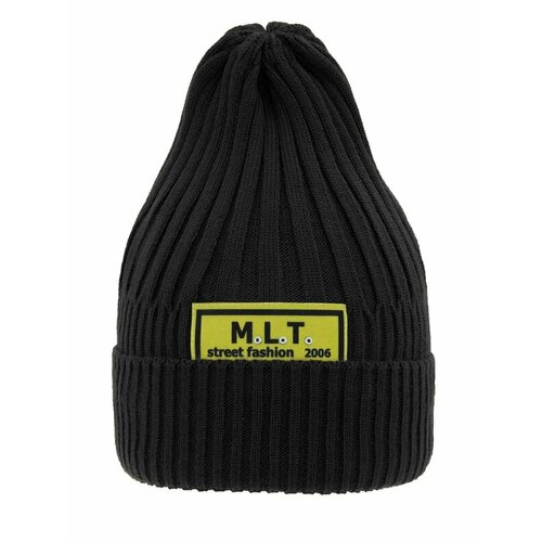 Шапка mialt, размер 54-56, черный шапка kisu зимняя шерсть размер 56 черный