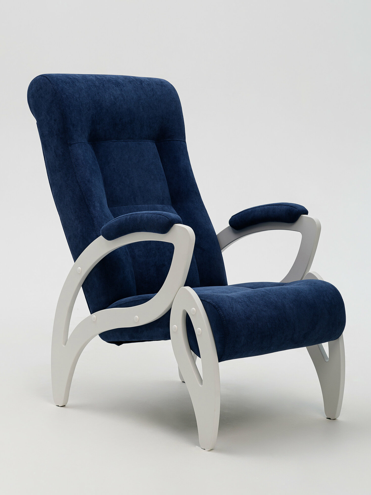 Кресло Женева, цвет синий/молочный - фотография № 1