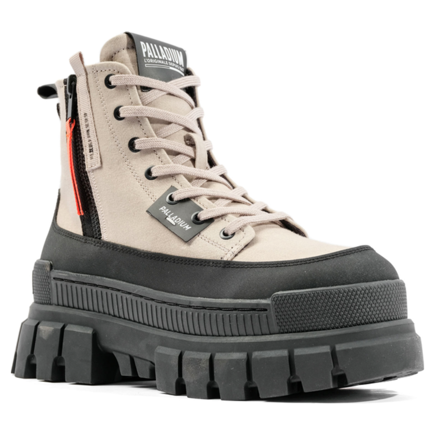 фото Ботинки женские Palladium Revolt Boot Zip Tx 98860-270 высокие бежевые