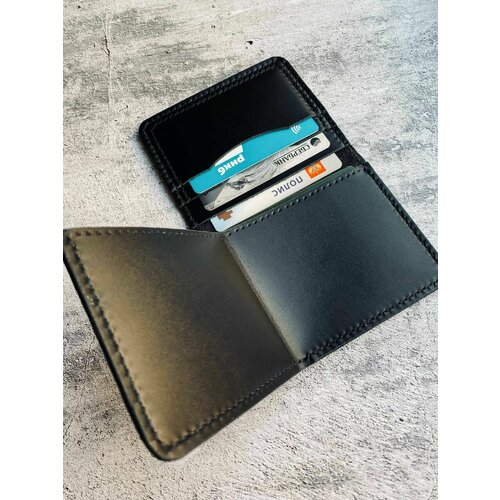 фото Кошелек 43, фактура матовая, черный кожевник krd