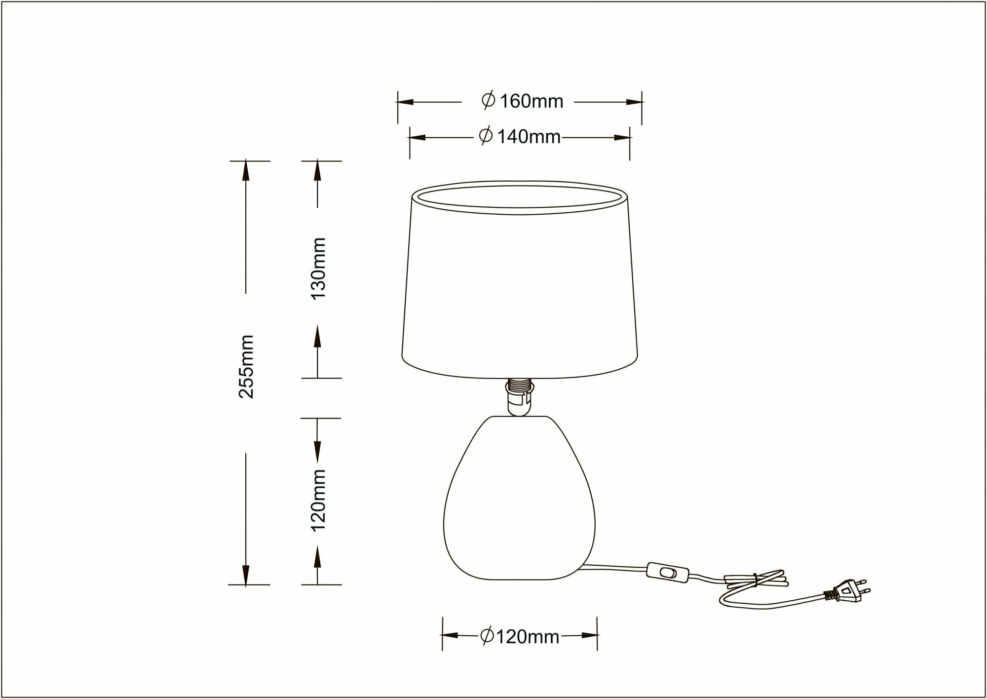Настольная лампа Arte Lamp Wurren A5016LT-1WH - фото №8