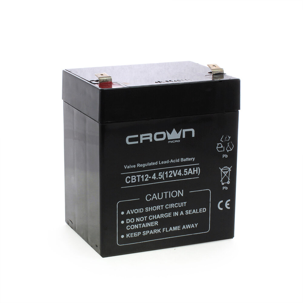 Свинцово-кислотный аккумулятор для ИБП CROWN CBT-12-4.5