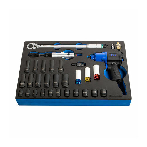 GARWIN PRO 646510 Набор пневмоинструмента с композитным гайковертом 31 пр в ложементе EVA 5074600₽