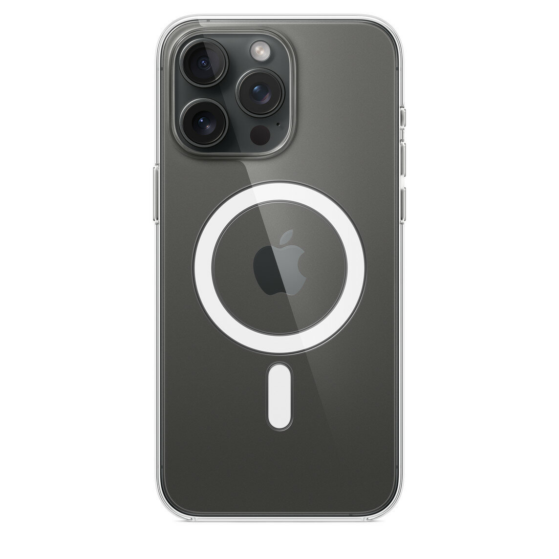 Чехол для Iphone 15 pro max / на Айфон 15 про макс с MagSafe пластиковый прозрачный