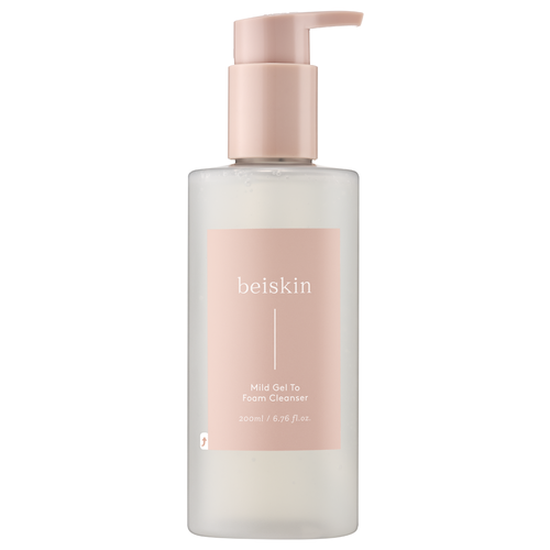 Мягкий очищающий гель-трансформер 2в1 Beiskin Mild Gel To Foam Cleanser 200 мл