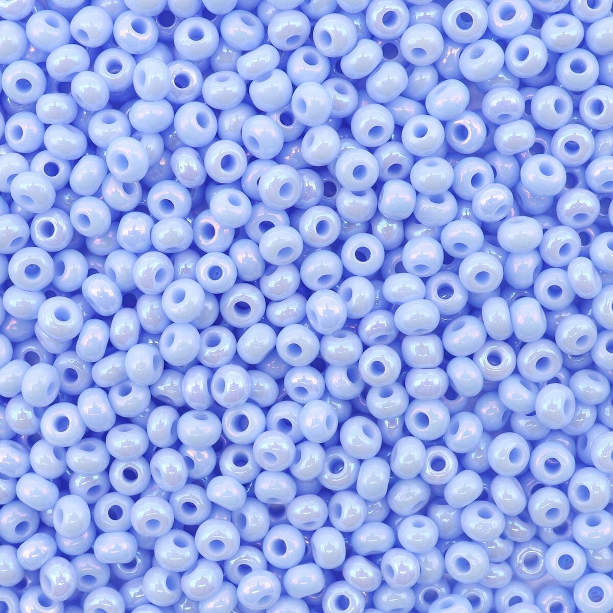 Бисер Preciosa непрозрачный с радужным покрытием 10/0 (2,3 мм), 20 г, цвет № 34000, 5 упак