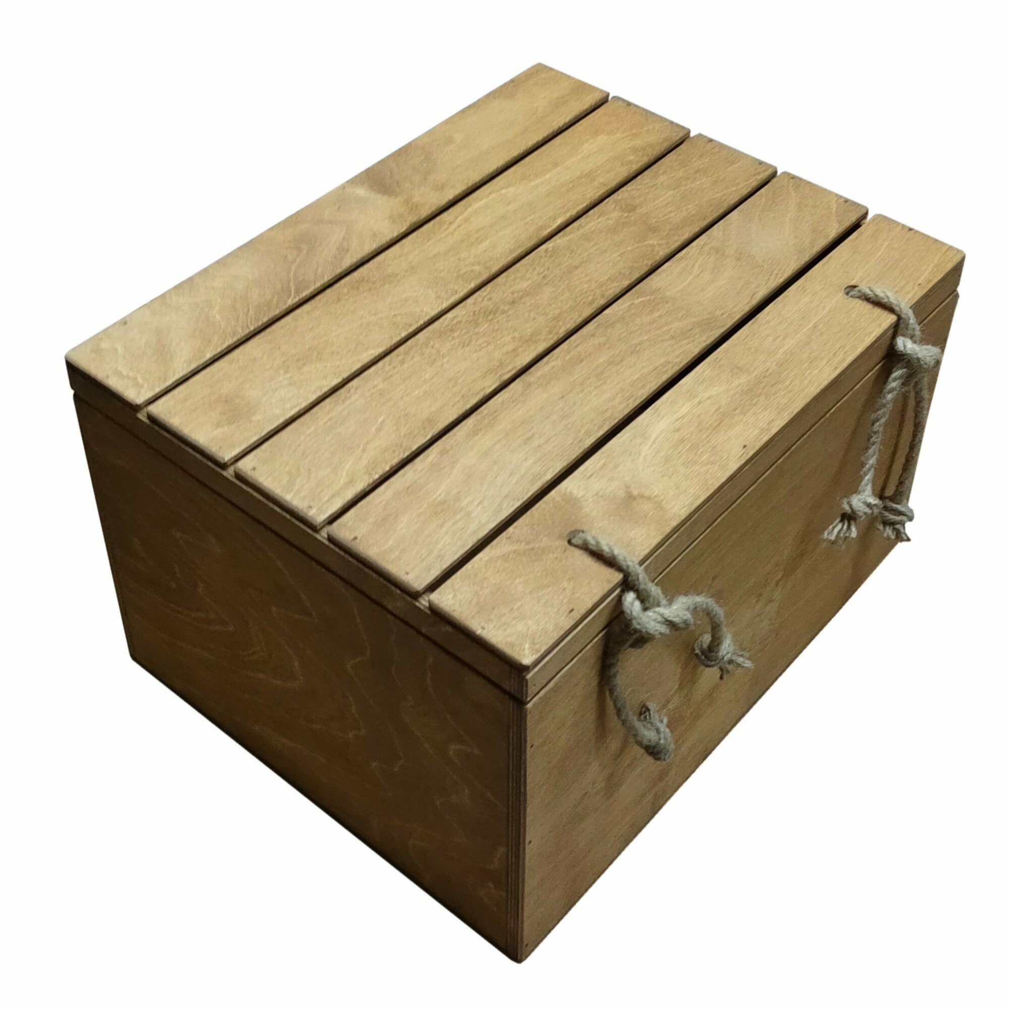 Деревянный ящик ZELwoodBOX, 37х30х23,5 см, дуб коньяк - фотография № 2