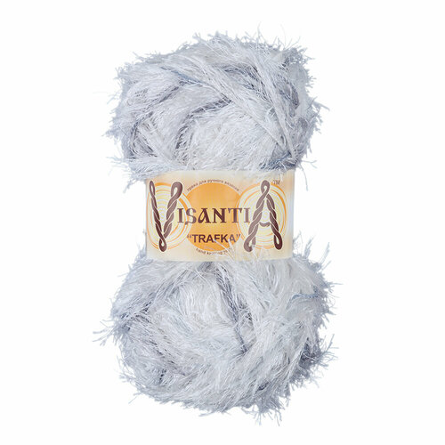 Пряжа VISANTIA TRAFKA меланжевая 100 полиэстер 100 г 150 м 8630 бл голубой-серо-голубой 257₽