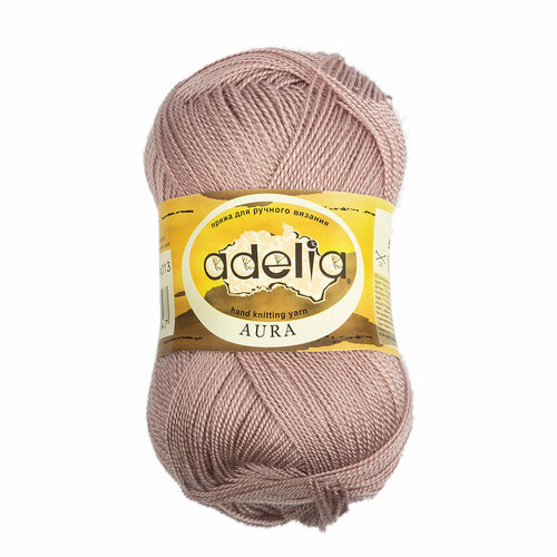 Пряжа ADELIA "AURA" 100% акрил 50 г 250 м №013 античная роза