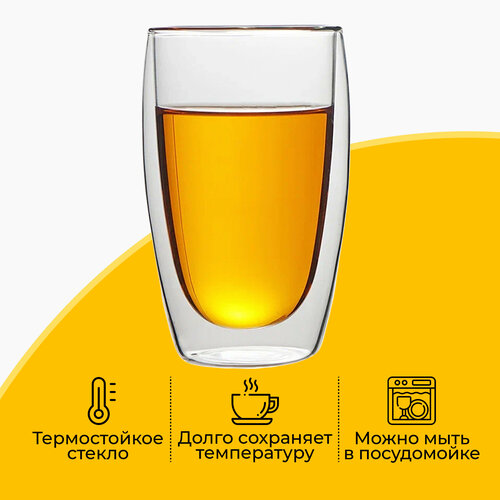 Стакан из двойного стекла бокал 450 мл 429₽