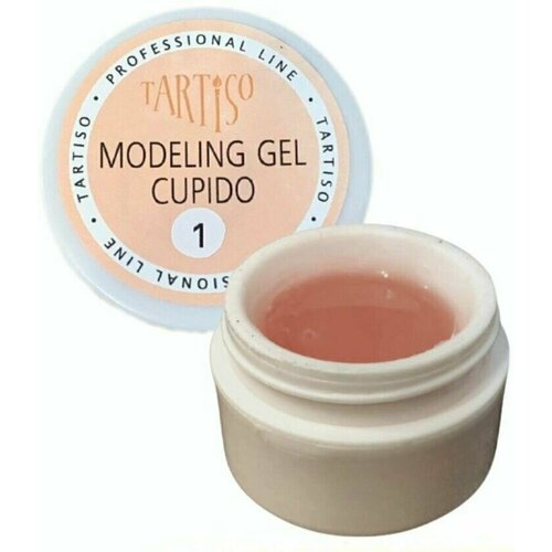 Tartiso Гель для наращивания ногтей Cupido №01 натуральная карамель 15 гр