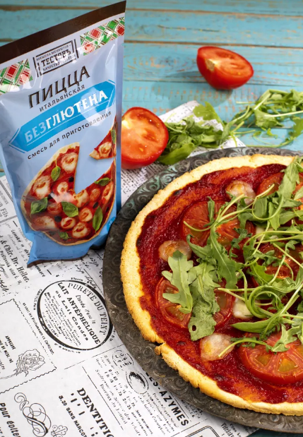 Смеси сухие для приготовления Пицца итальянская без глютена Тестовъ, 250 г