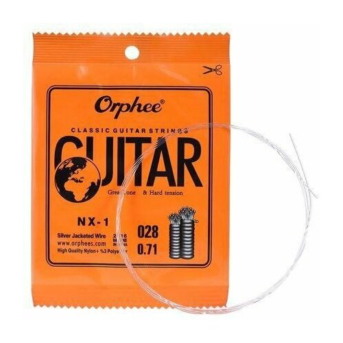 Струна первая для классической гитары Orprhee NX-1