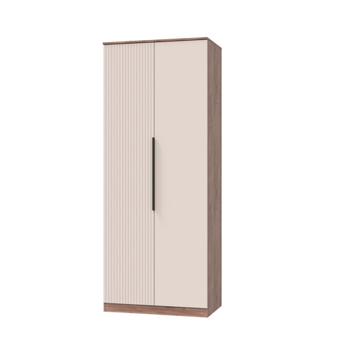 Тоскана Шкаф для одежды 2 дверный (900) Дуб Табачный, Бисквит
