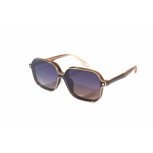 фото Солнцезащитные очки brenda, поляризационные, с защитой от уф, градиентные, коричневый