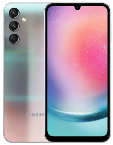 Мобильные телефоны Samsung Galaxy A24 6/128 ГБ AE (серебро)