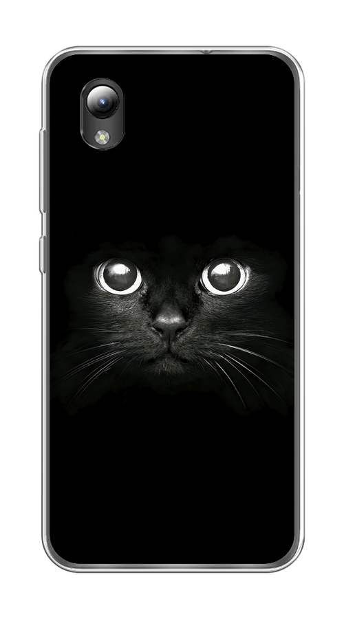 Силиконовый чехол на ZTE Blade A31 Lite / ЗТЕ Блейд А31 Лайт Взгляд черной кошки