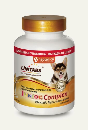 Изображение товара Экопром U2072 Юнитабс JuniorComplex с Q10 Витамины для щенков 200 таб