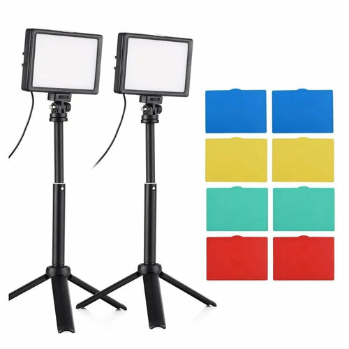 Лампы для фотосъемки 2 шт цветные фильтры 183300₽