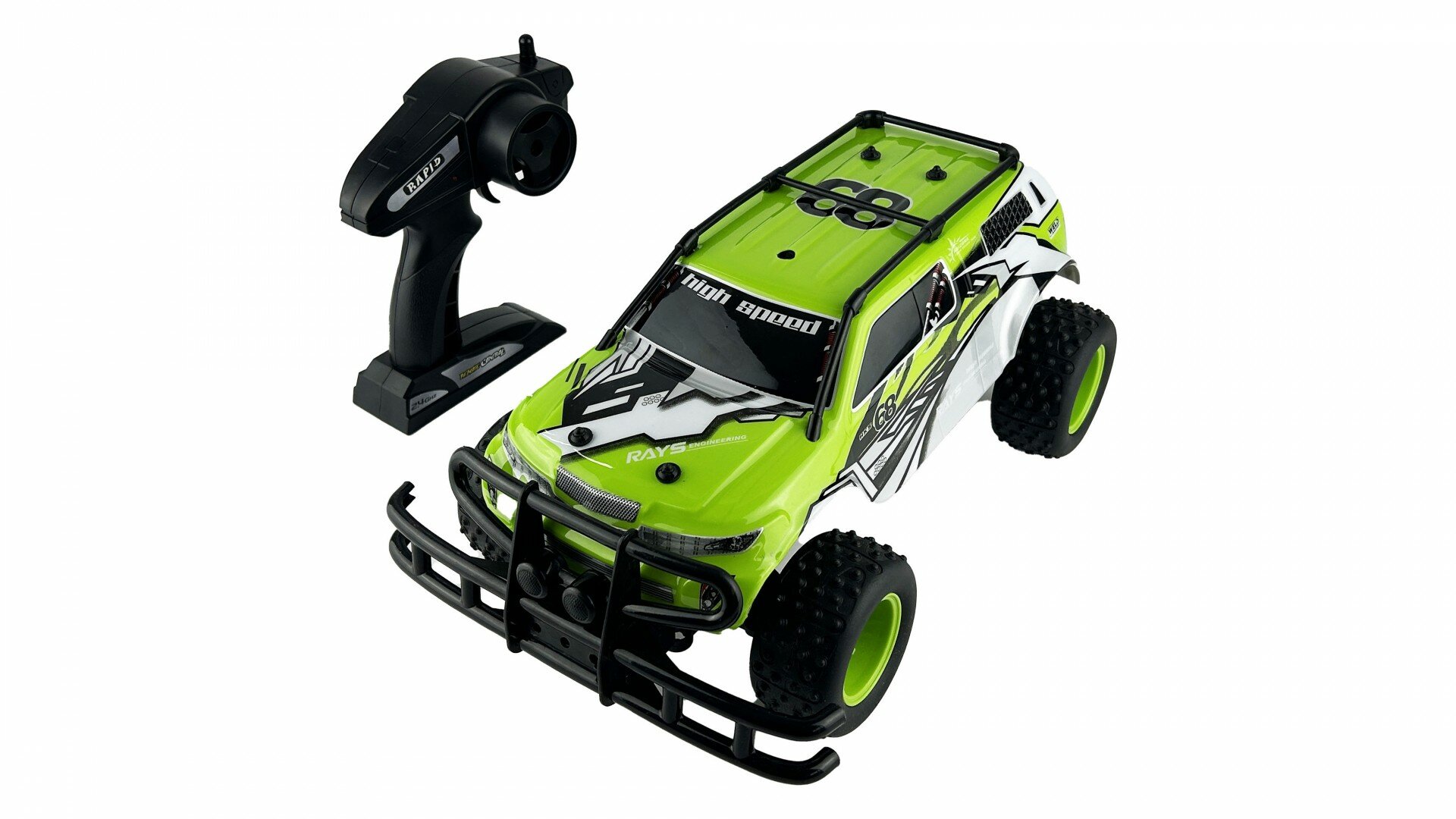 Машинка Monster Truck на пульте управления (полный привод 2.4G 1:10) - YE81506-Green