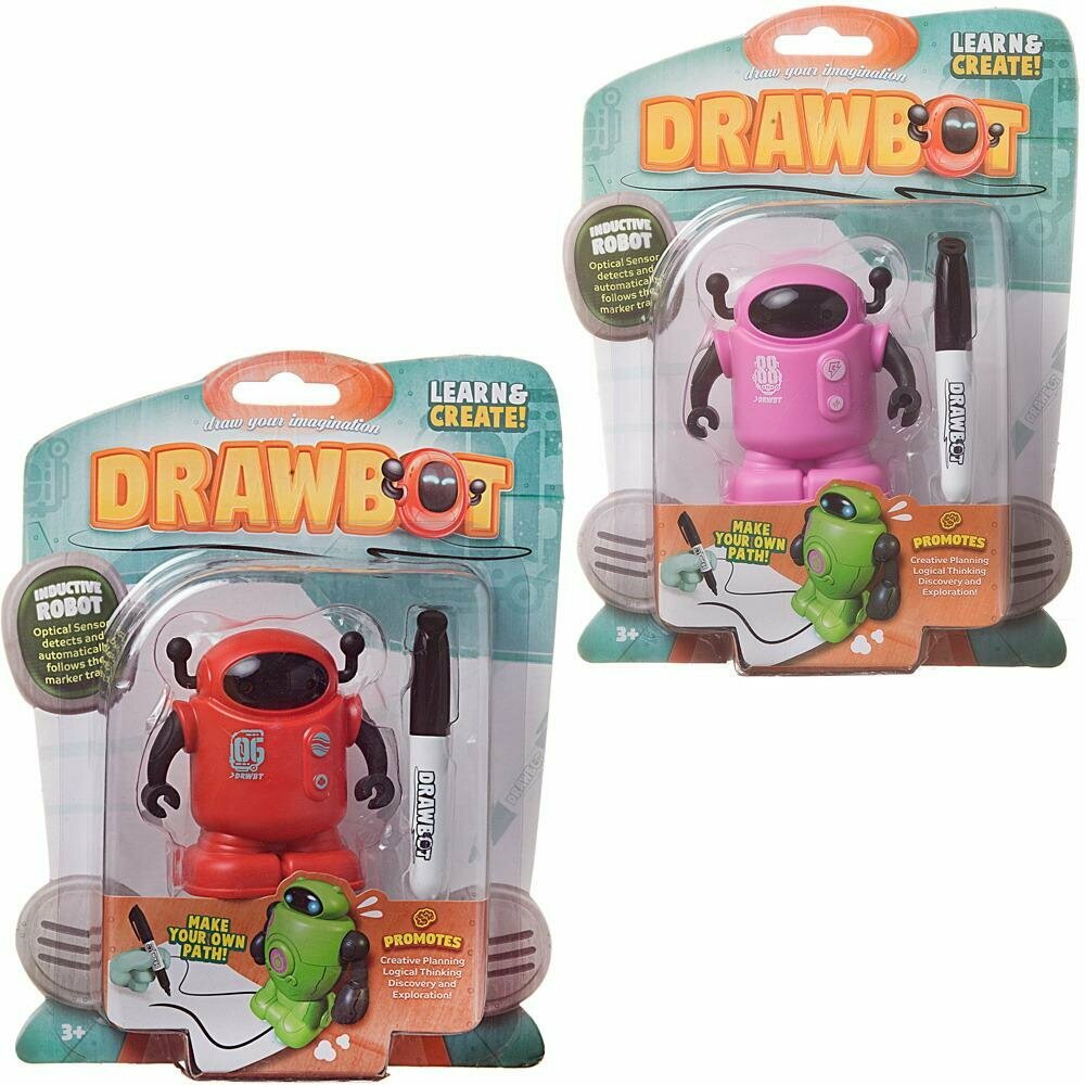 Робот индуктивный DRAWBOT (движение по линии), 17х23х5 см