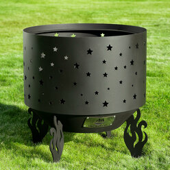 Костровая чаша Звезды диаметр 50 см / Чаша для костра FIRE-HOUSE