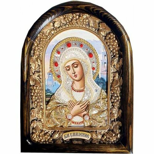 Икона Божией Матери Умиление из бисера, арт ДИ-706