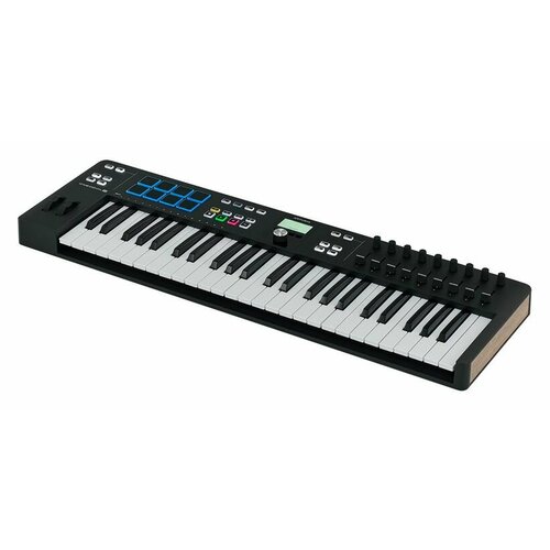 Arturia KeyLab Essential 49 mk3 Black MIDI-клавиатура arturia keylab 88 mkii black edition black 88 клавишная полновзвешенная usb midi клавиатура с velocity