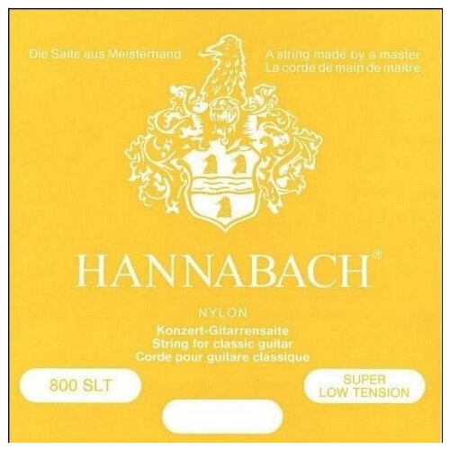 Струны для классической гитары Hannabach 800SLT Yellow Silver Plated