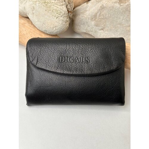 Кошелек DIGALS, фактура гладкая, черный