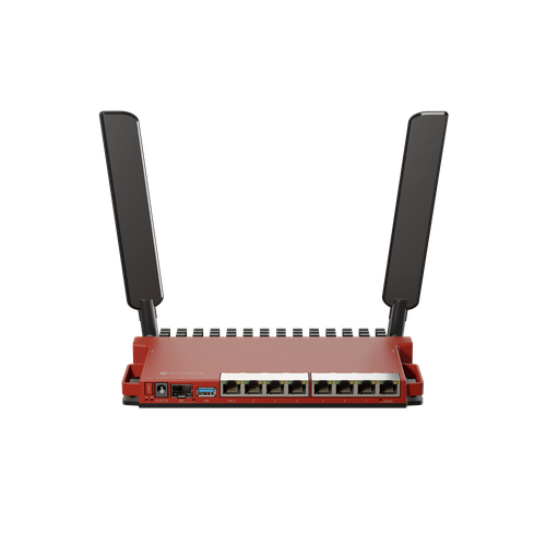 wi fi роутер mikrotik l009uigs 2haxd in ax600 красный WiFi маршрутизатор MikroTik L009UiGS-2HaxD-IN