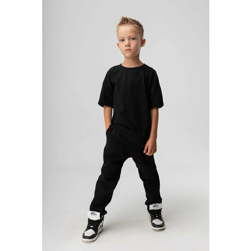 фото Брюки bodo, размер 104-110, черный