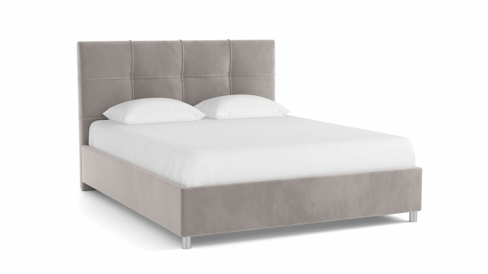 Кровать с ПМ Askona (Аскона) ELISA 160x200 Тк. Casanova Grey