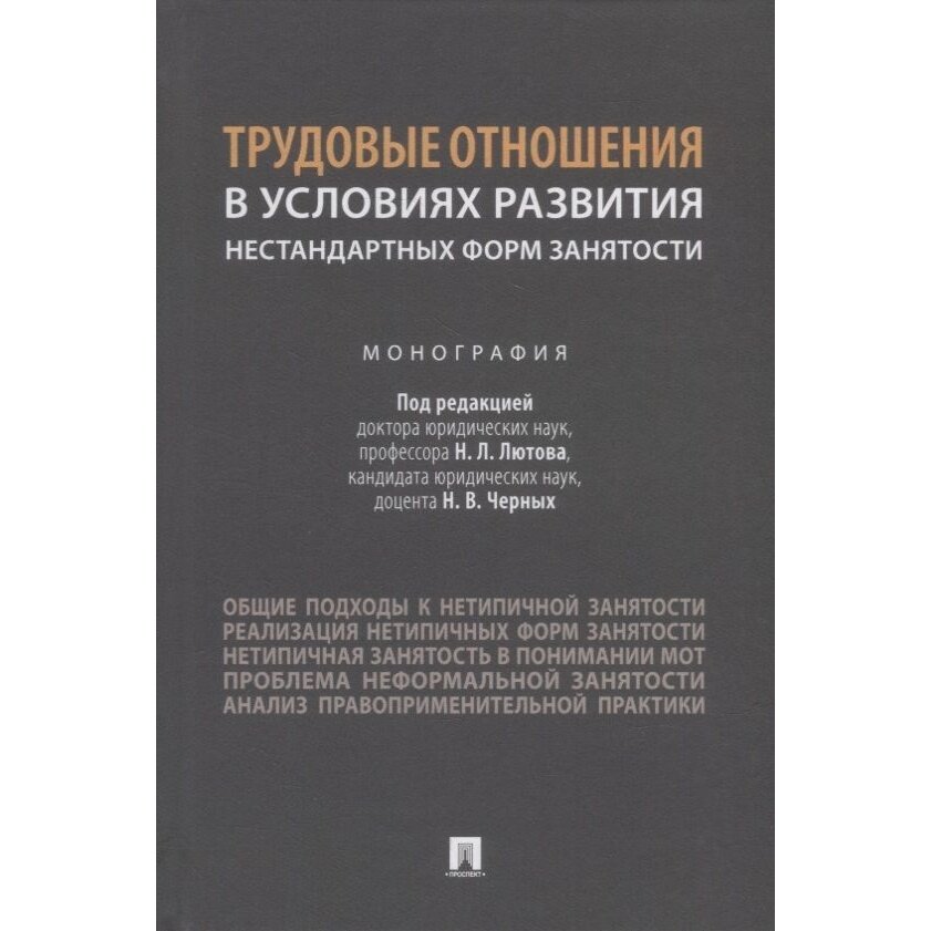 Трудовые отношения в условиях развития нестандартных форм занятости Монография - фото №3